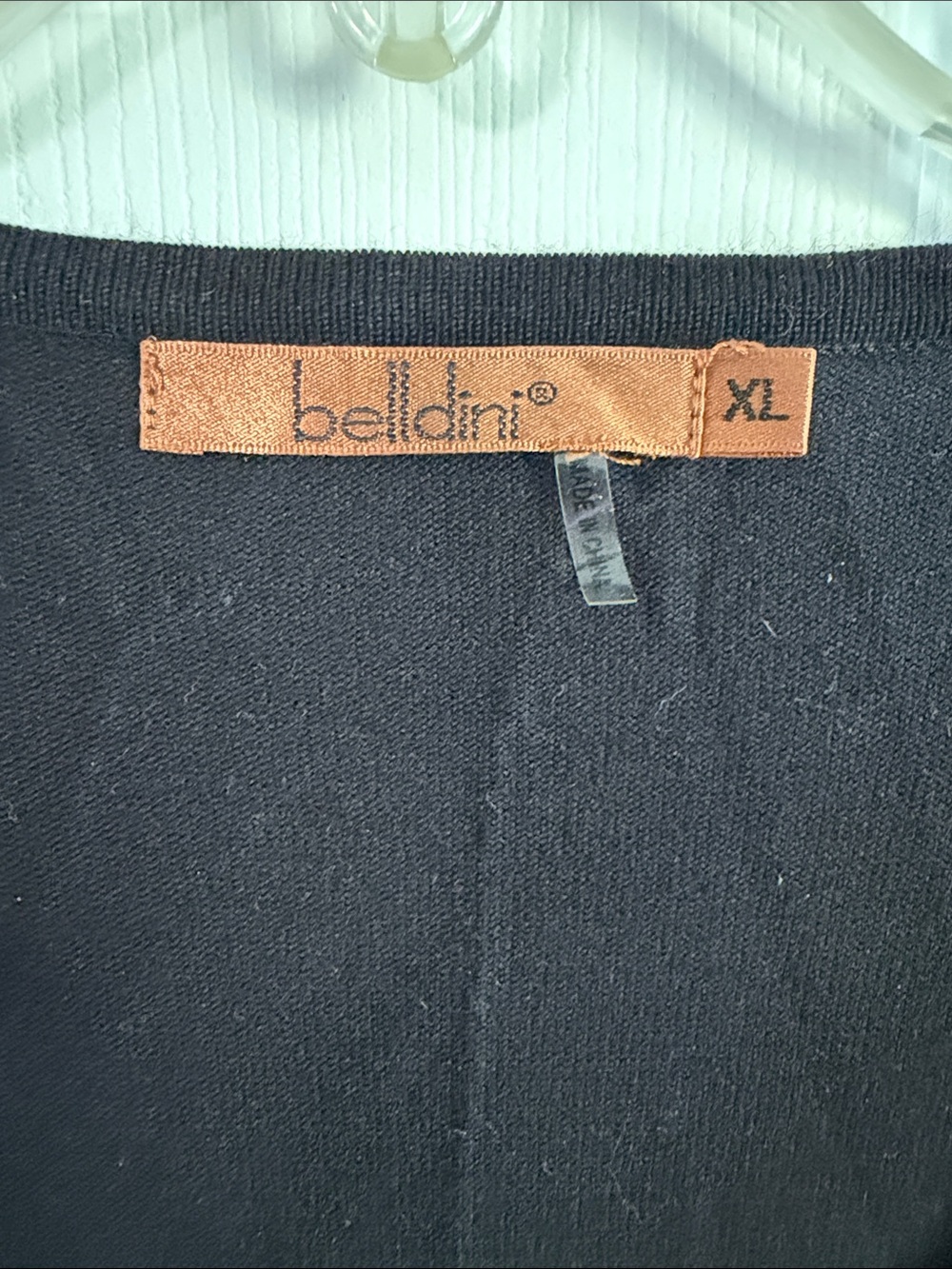 Belldini Black Cardigan with Gold Stud Trim - Picture 2 of 5